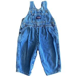 Vintage OshKosh Denim Overalls Girls' 12 Months
